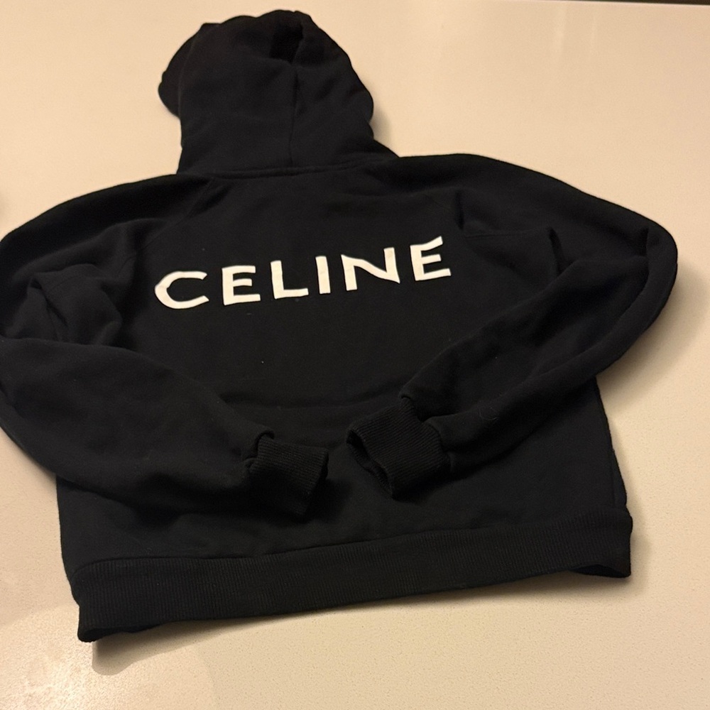 Celine Black Sweatshirt with Logo